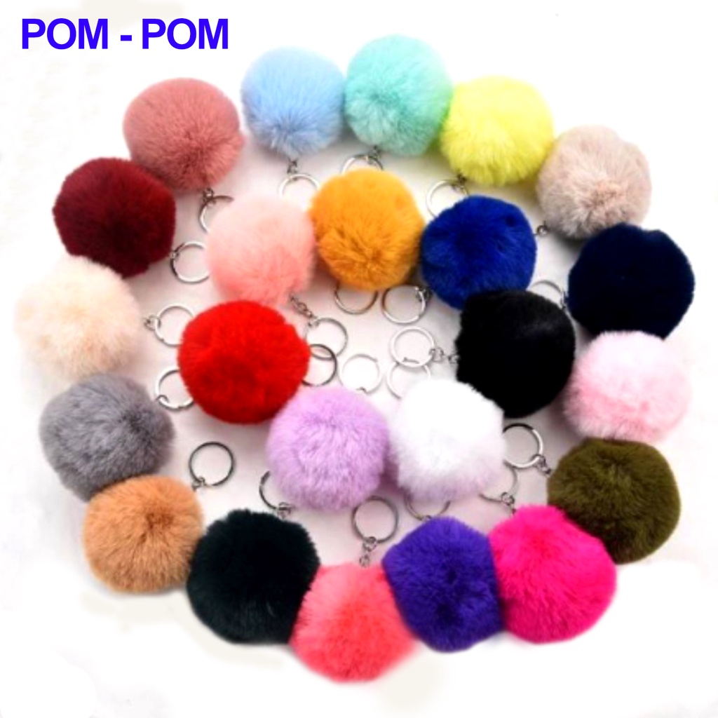 Aksesoris Pom Pom Gantungan Tas Beli 1 Bonus 19Pic