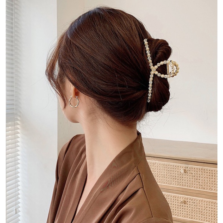 Women Korean INS Style Metal Elegant Pearl Hair Clips