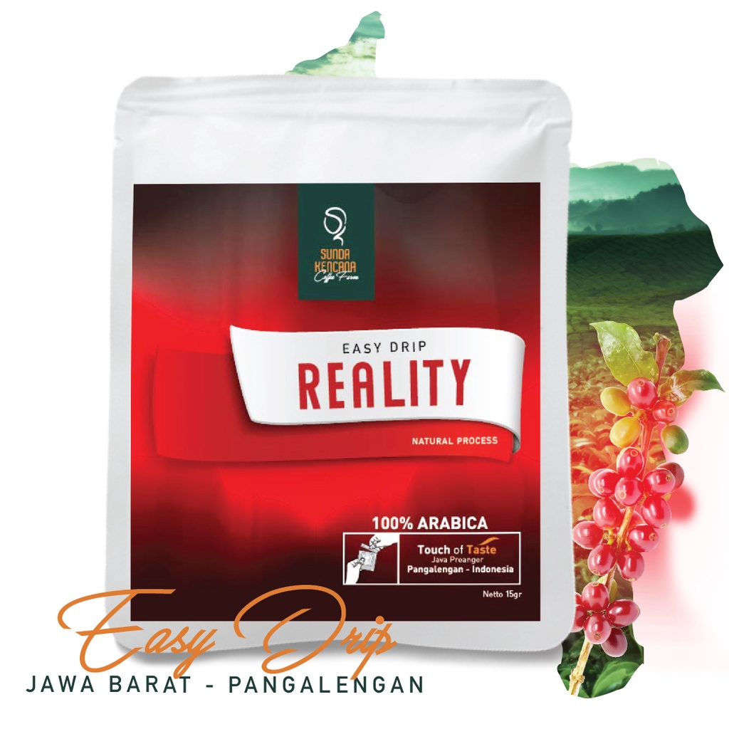

EASY DRIP / DRIP BAG / KOPI SARING - NATURAL 15gr - SUNDA KENCANA Reality
