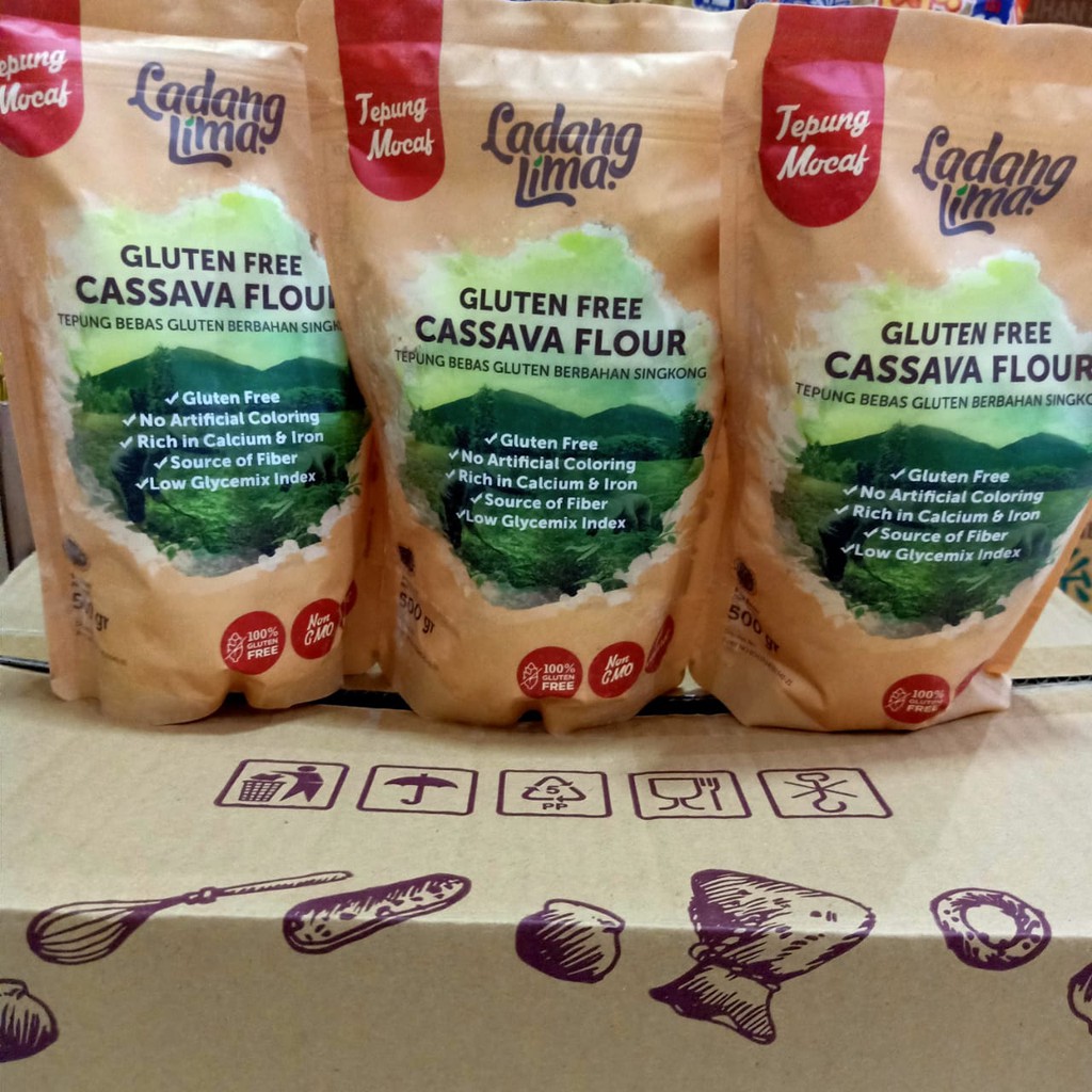 

Ladang Lima Gluten Free CASSAVA FLOUR 500 gr