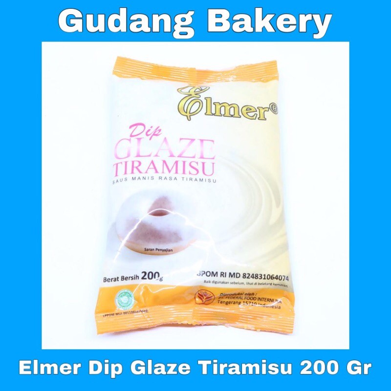 

Elmer Dip Glaze Tiramisu 200 Gr