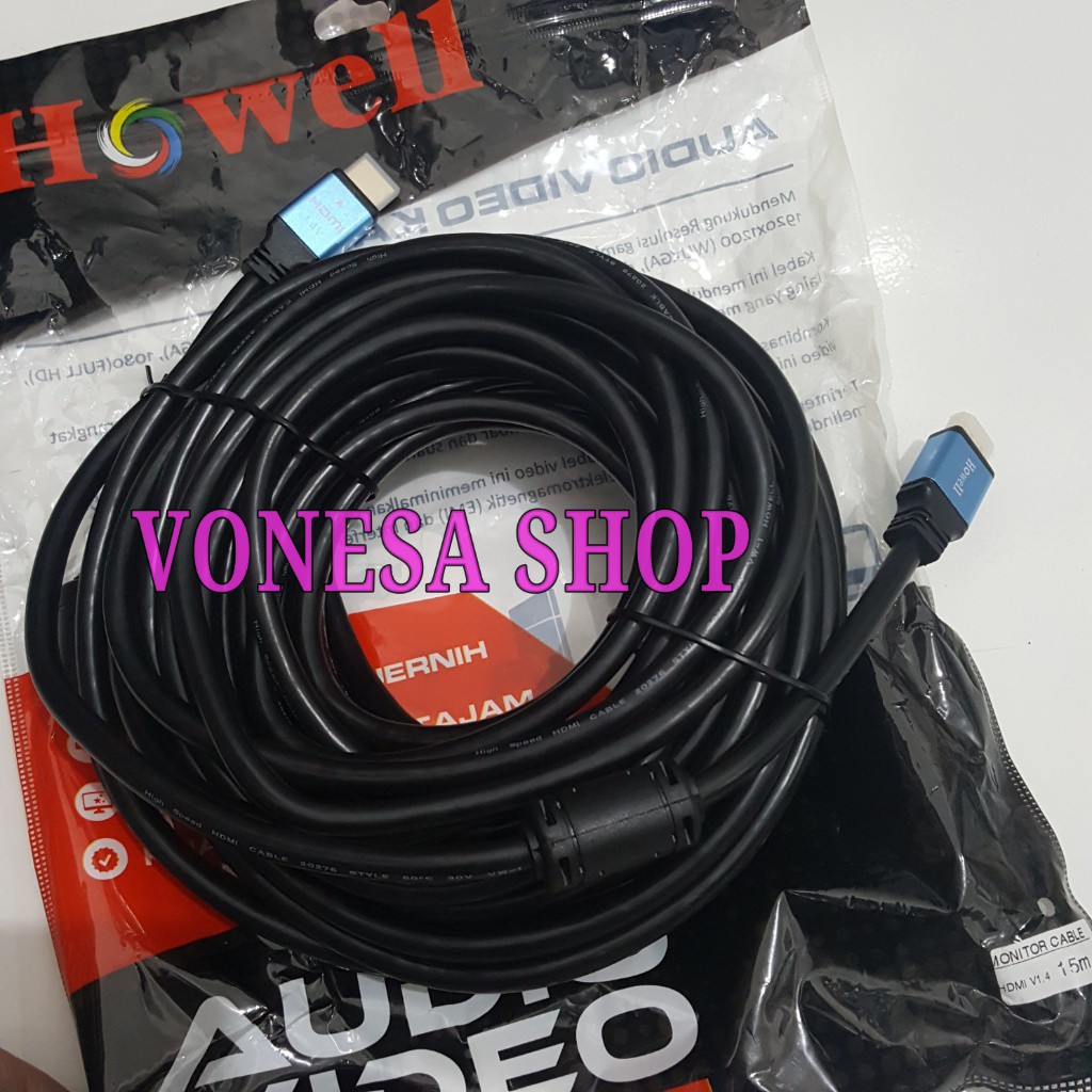 Kabel Hdmi 15m Howell male male versi 1.4 high quality