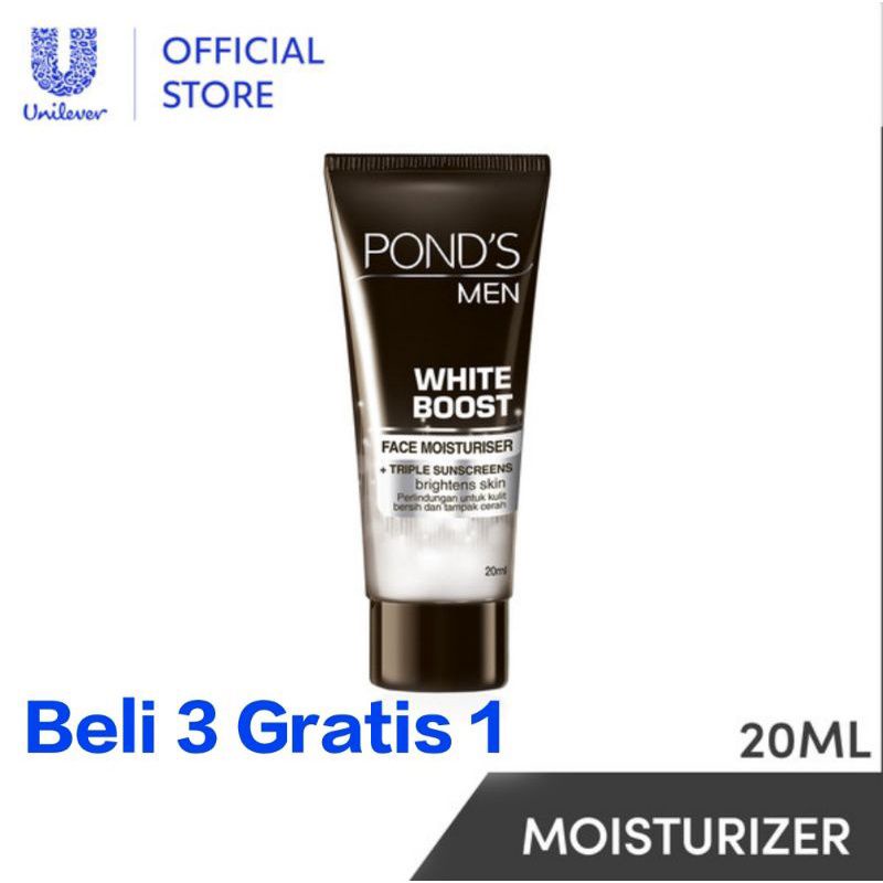 Jual Ponds Men White Boost Moisturizer Acne Cream Ml Pond S Brght Shopee Indonesia