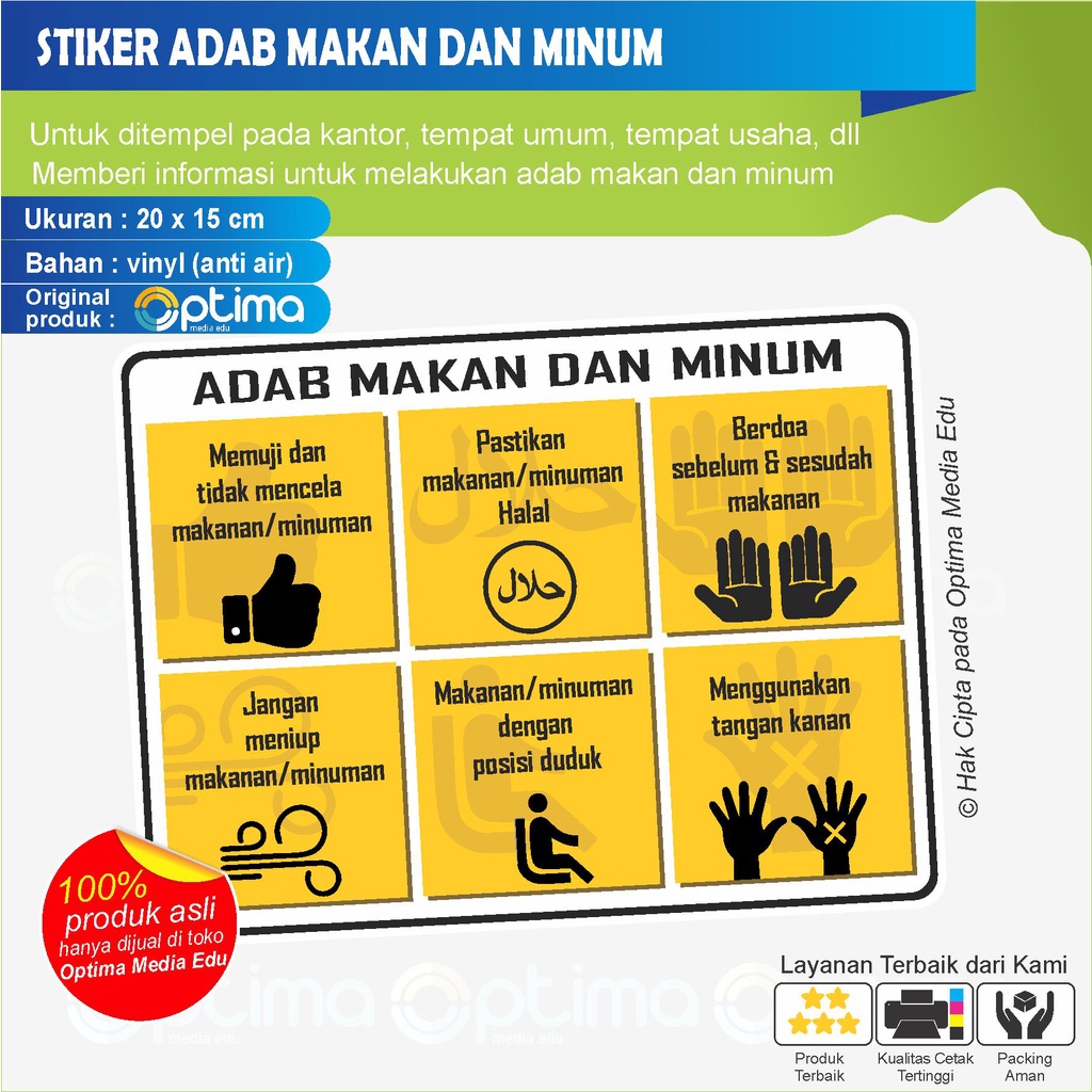 

STIKER ADAB MAKAN DAN MINUM
