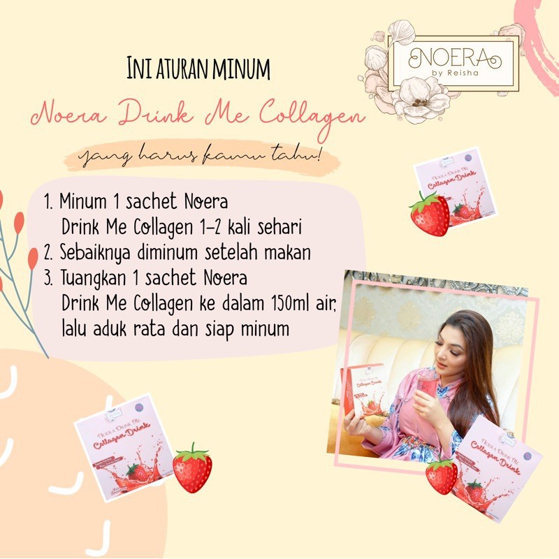 Suplemen Pemutih Kulit BPOM Noera Drink Me Collagen/BPOM [NOERA DRINK]