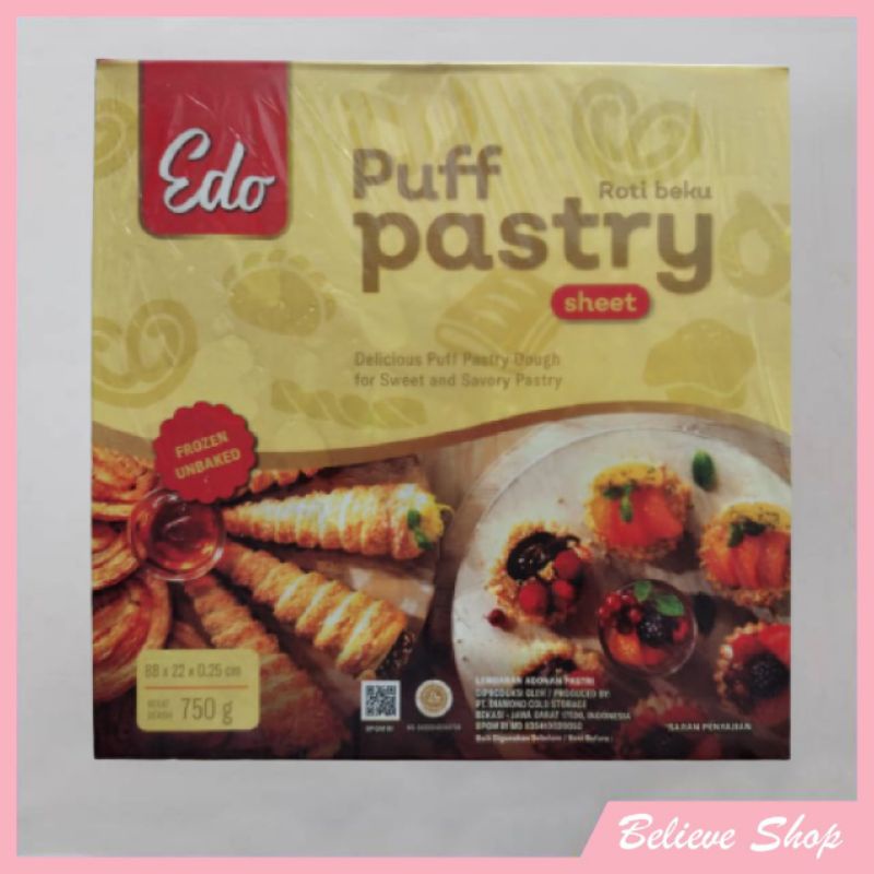 

Puff Pastry Sheet Edo 750 gr