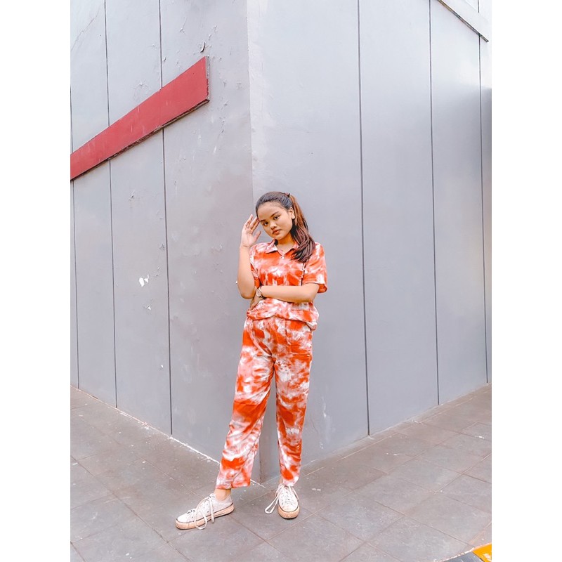 SET CEL TIE DYE || PIYAMA TIE DYE || TIE DYE MURAH || TIE DYE COUPLE