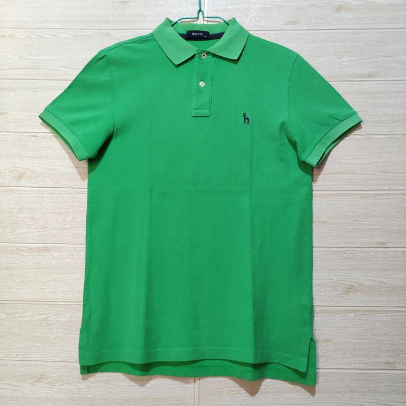 kaos polo hazzys second original green