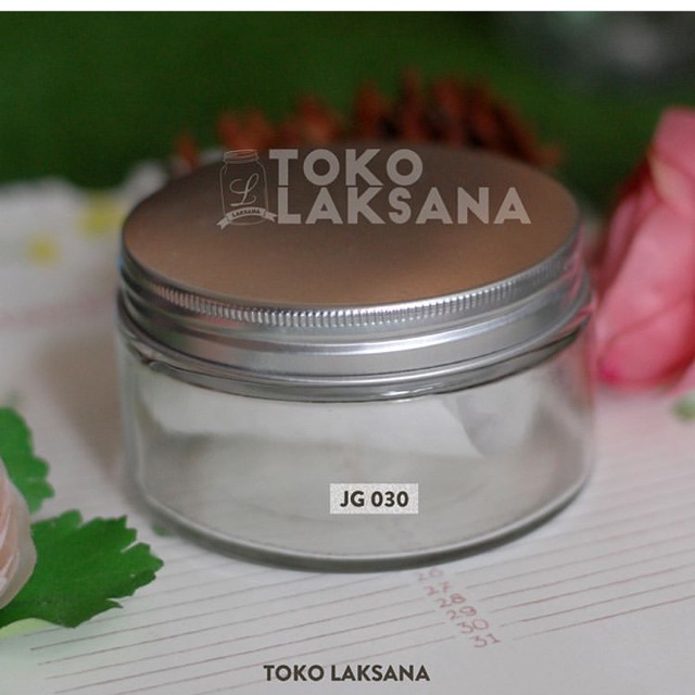 Jar straight 250ml / jar tutup alumunium/jar kaca 250