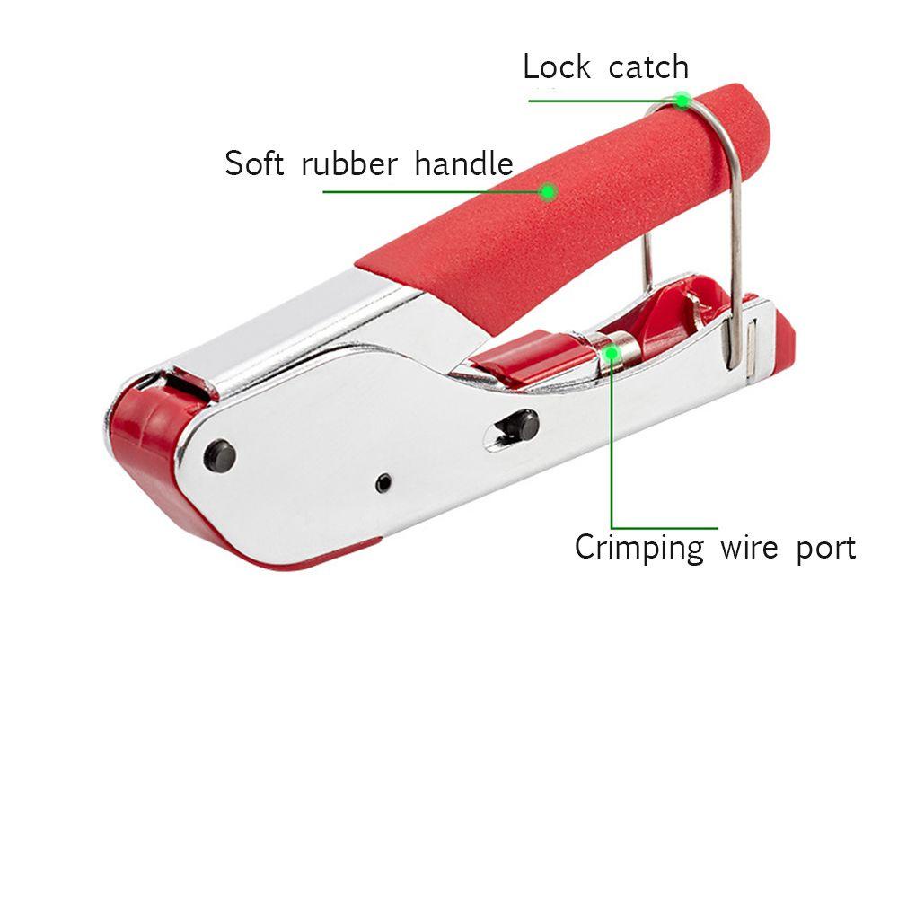 Populer Coaxial Cable Stripper Alat Crimping Kabel Coaxial Tahan Lama F RG6 RG59 Konektor Tang Remas Untuk Untuk RG6 RG59