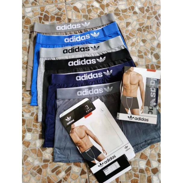 celana dalam pria dewasa model segi empat karet boxser isi 3 pcs