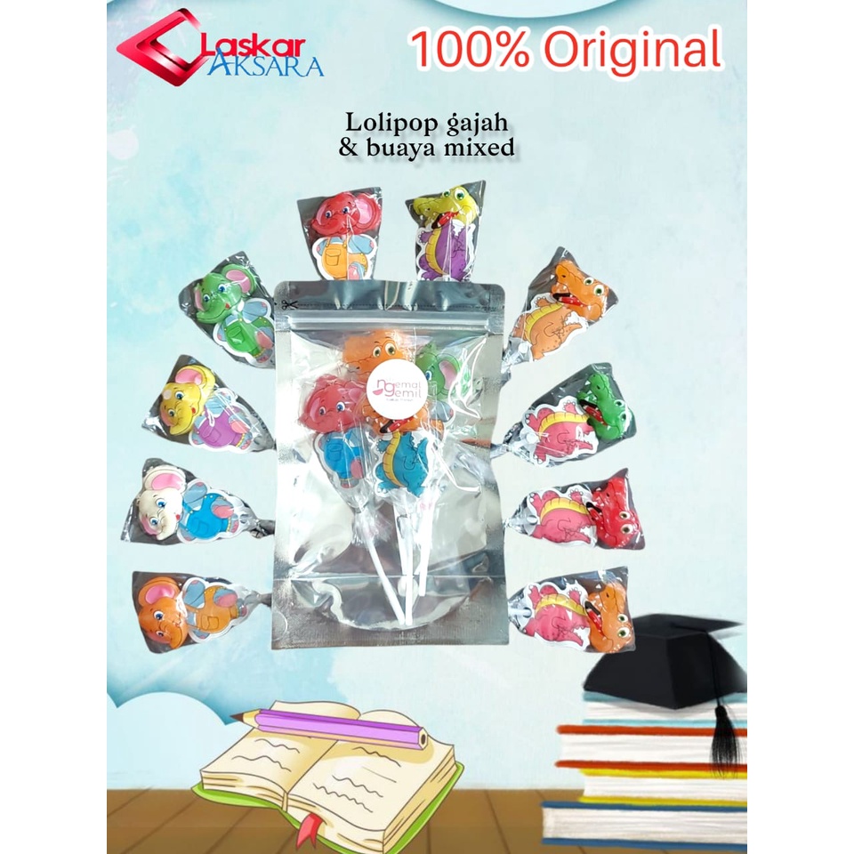 

Lolipop Gajah & Buaya Mixed