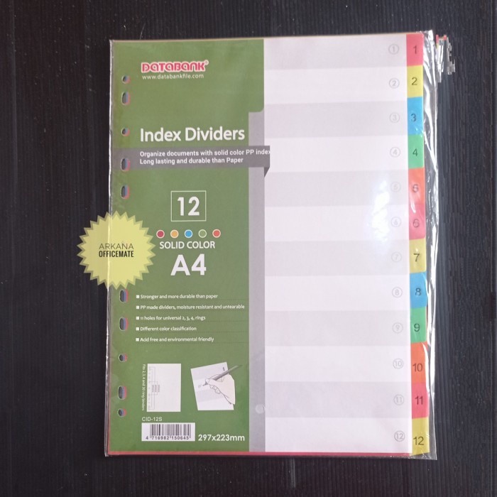 

Buruan Divider Angka Pembatas A4 - 12 Databank Hot Sale