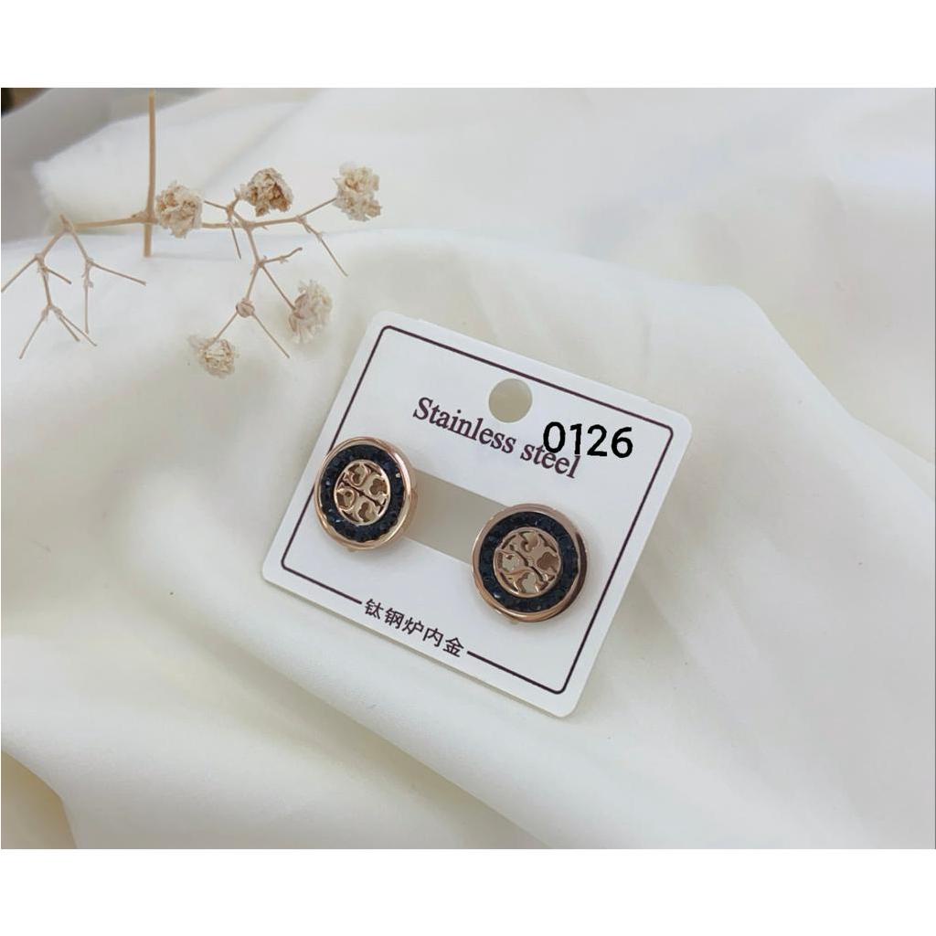 Anting Titanium Permata Perhiasan Fashion 0126