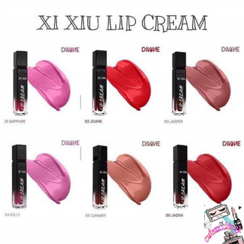 ☃️Cutezz_Ching1☃️Xi xiu Divine Lip Cream Light Pigmented Matte