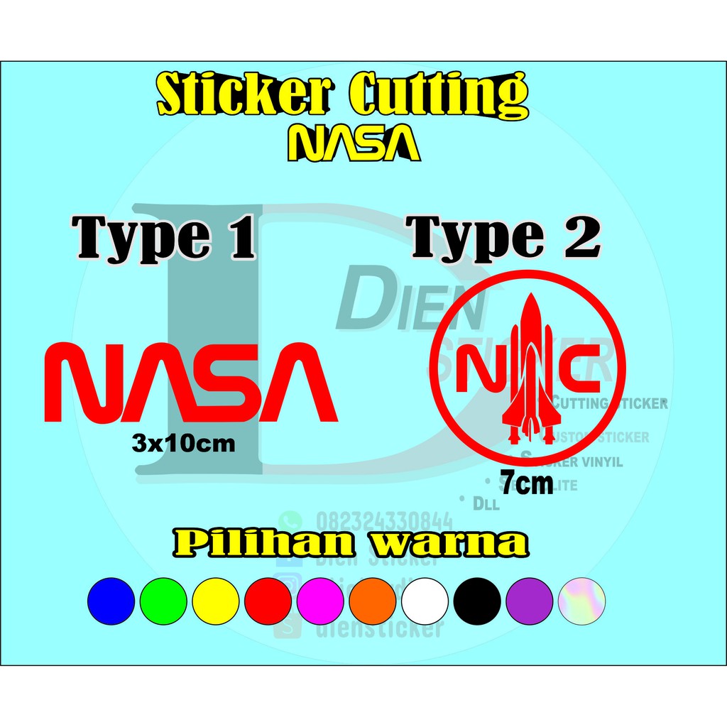 

STICKER NASA CUTTING