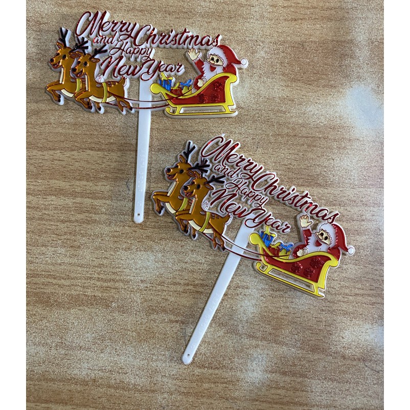 

Tusuk Natal set 2 pc 15 hiasan tusukan dekorasi
