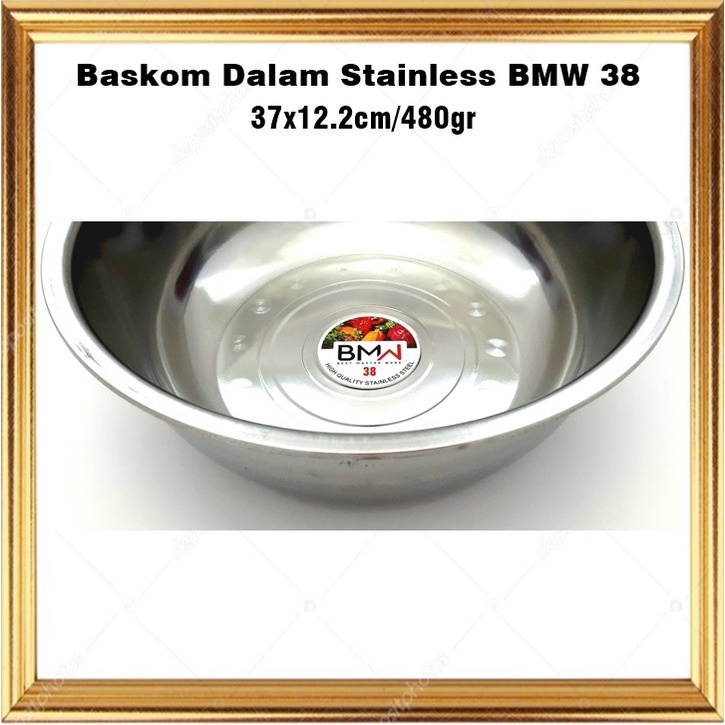 Baskom Dalam/Mixing Bowl Stainless BMW 38cm