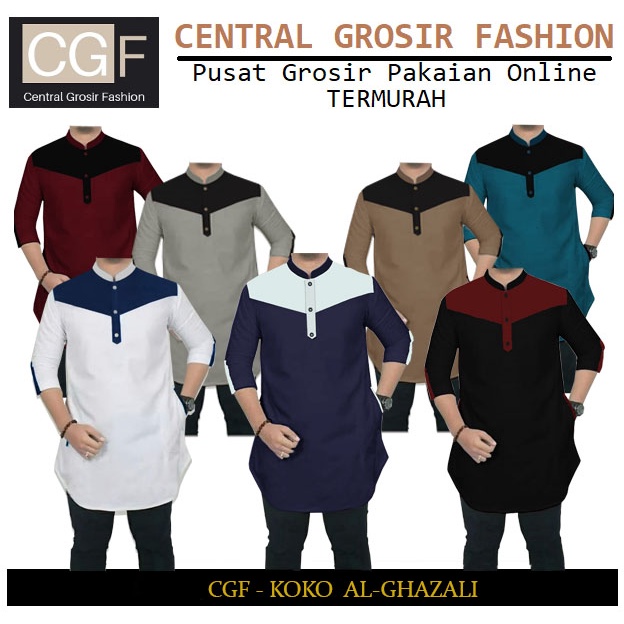 Koko Al-Ghazali - Central Grosir Fashion (CGF) - Ukuran S-3XL - Matt Katun Poplin