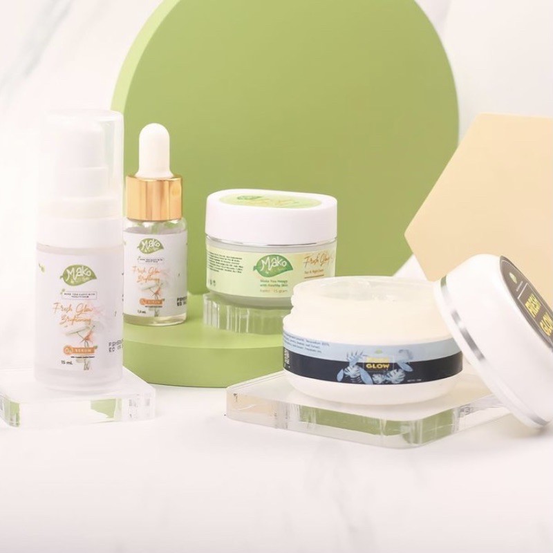 Ready Free Gift Mako By Series Fresh Glowy Day And Night Cream Sleeping Mask Serum Shopee Indonesia