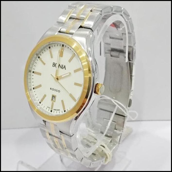 Jam Tangan Bonia Original Pria Bnr10060-1123 Silver Gold