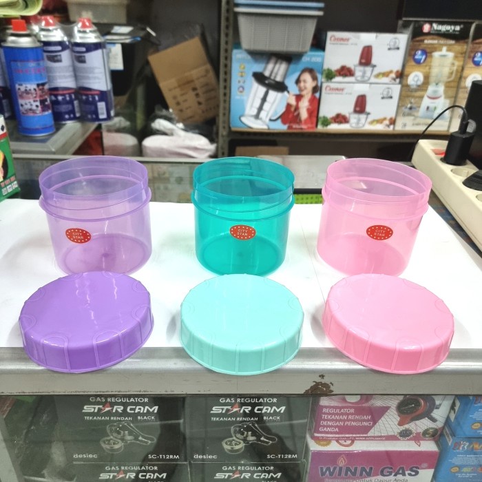 Toples Plastik Ulir MONCI Warna 500ml