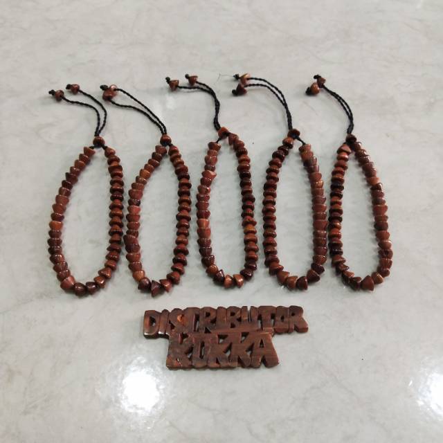 ( SUPER MURAH ) Grosir 5 pcs gelang Kokka kaukah kaokah fukakah koka landak coklat