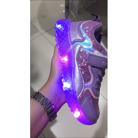 sepatu LED anak crocodile