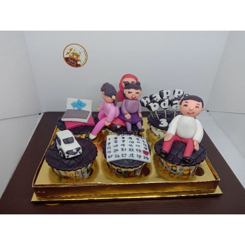 

cupcake karakter/cupcake birthday semarang/cupcake custom semarang