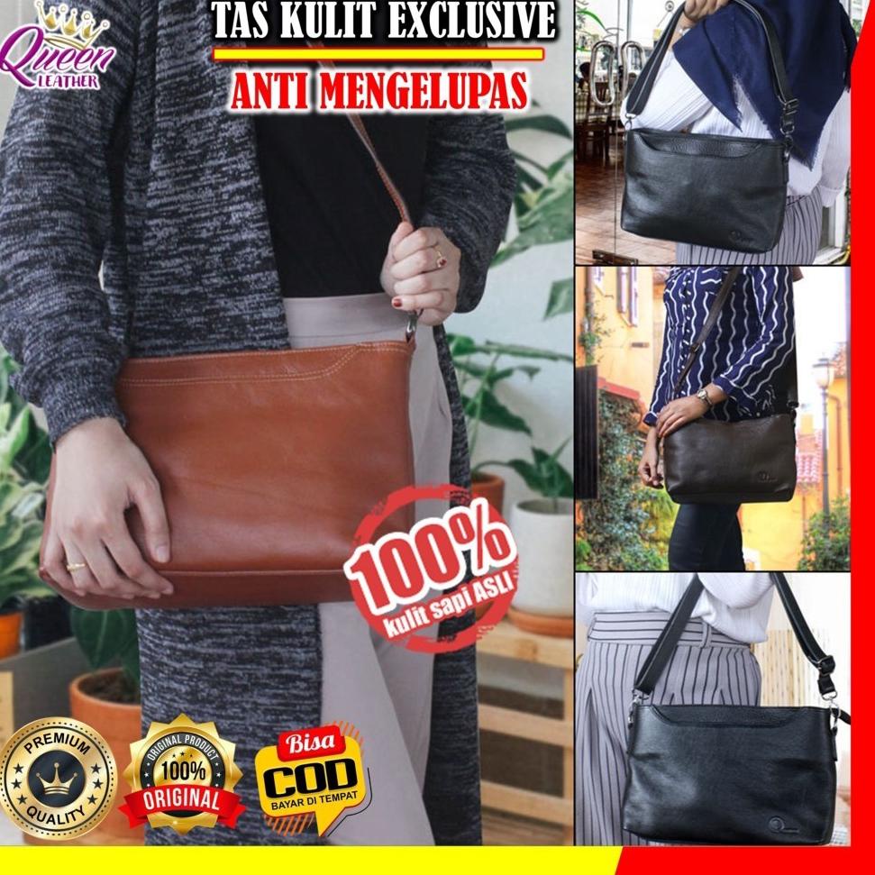 Mjk31au22ѕ ‑ Tas Selempang Kulit Wanita Bahu Slempang HP Handphone Cewek Berkelas Sling Bag Cewe Bah