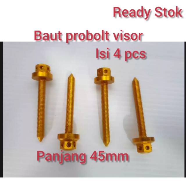 BAUT PROBOLT VISOR UNTUK ANTI JEBOL  FULL CNC PANJANG 45MM  BAUT VISOR NMAX BAUTWINDSHIELD NMAX LEXI