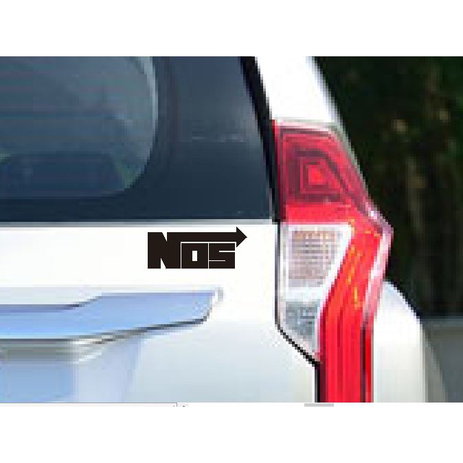 Stiker Logo NOS Nitro Fast Laptop Helm HP Motor Mobil Cutting Sticker
