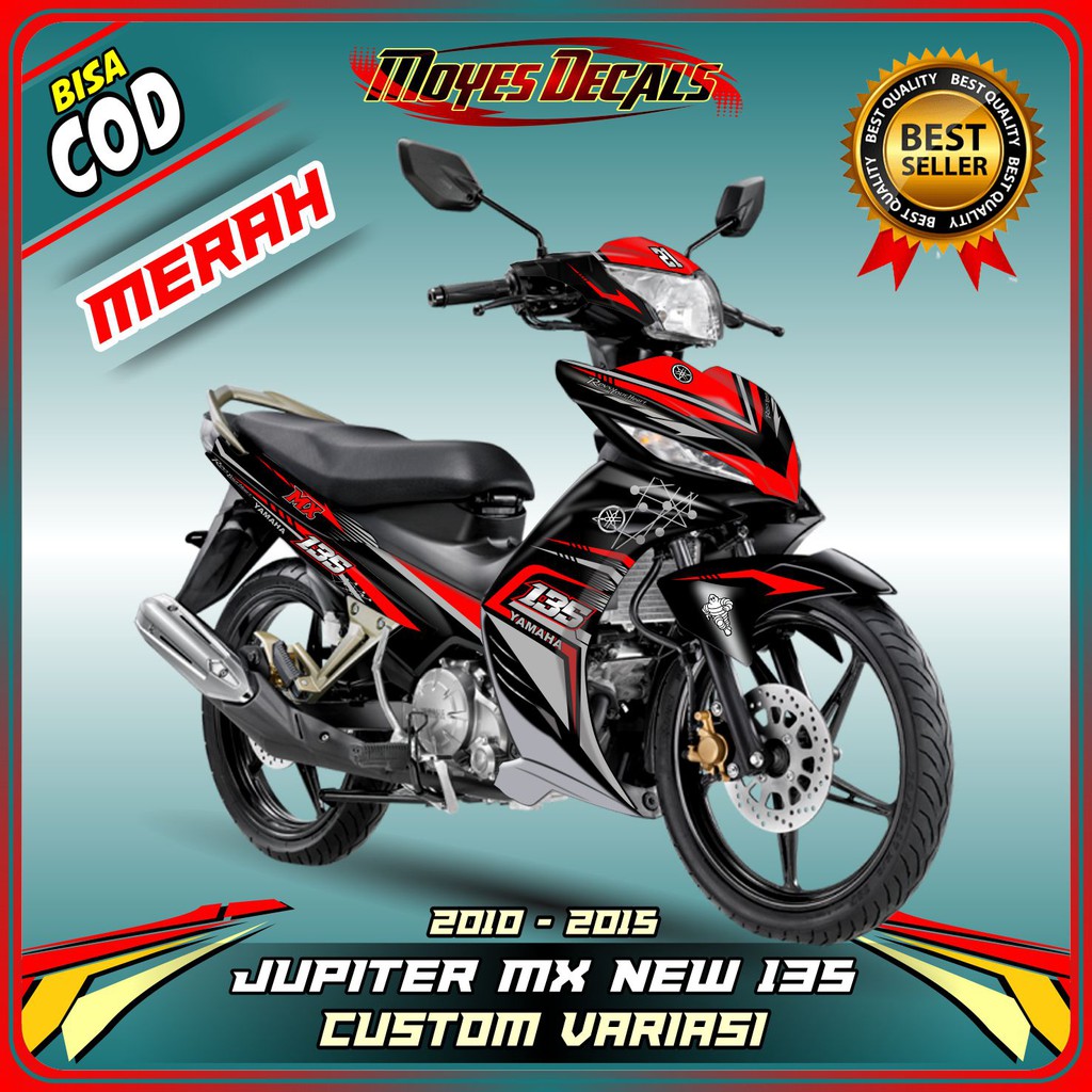 Stiker mx new 135 custom variasi decal mx new variasi 135 striping mx new 135 variasi warna