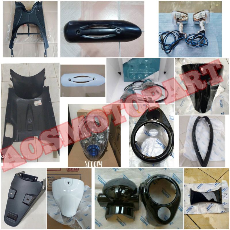 paket body Scoopy lama karbu lampu depan lampu sen Scoopy old Scoopy karbu