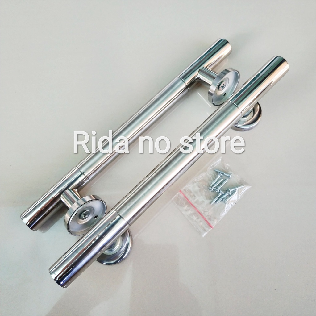 (2 biji) Pegangan Pintu Handle Pintu Handle Tarikan Gagang Rumah Stainless 25 cm