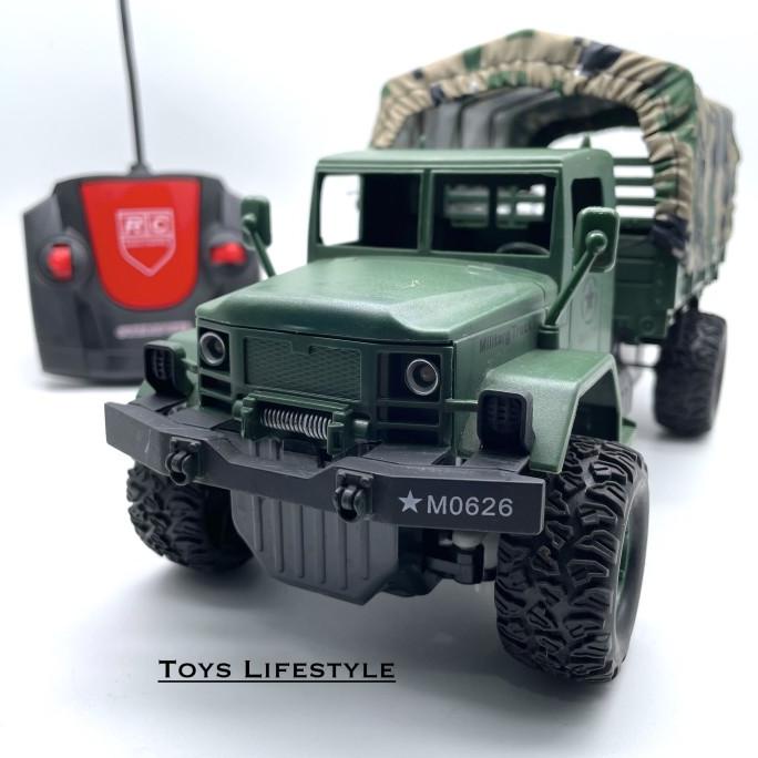Mainan Mobil Remote Control Military Truck / Truk Militer
