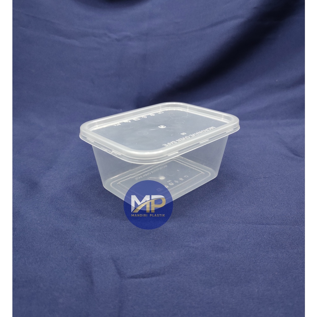 Thinwall Rectangle OT 250ml Cup Mika OTI Food Container Kotak Makan Cup Puding Persegi Panjang 250ml