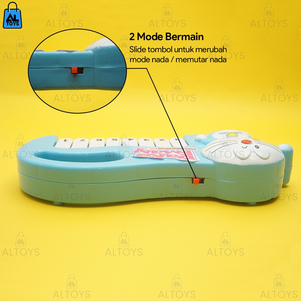 Aneka Mainan Piano Keyboard Anak Karakter Hello Kitty / Doraemon Thomas