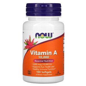 NOW VITAMIN A 10000 IU / VITAMIN A 25000 IU / VITAMIN A&D 100 Softgels