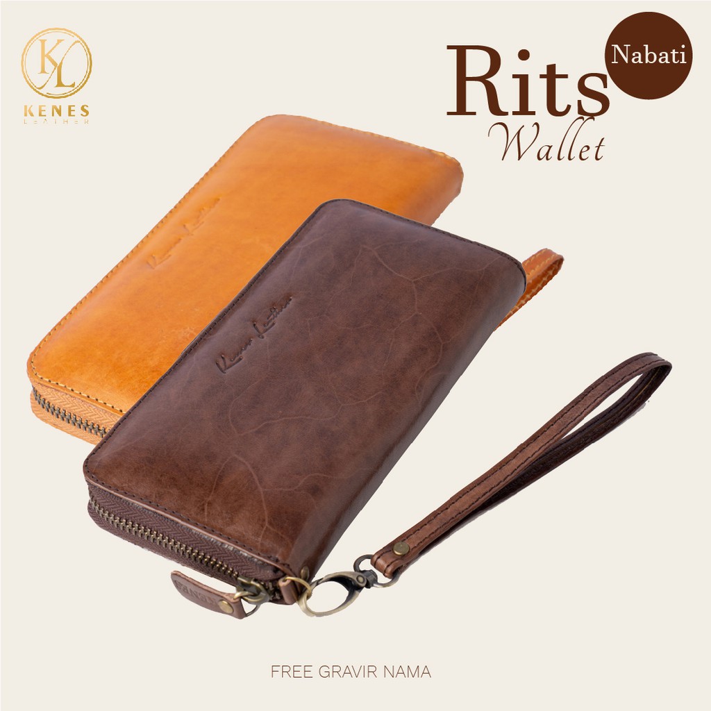  Dompet  Panjang  Wanita Kulit  Asli Premium RITS Nabati 