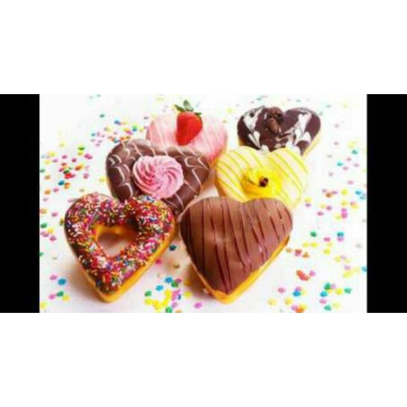 CETAKAN DONAT BENTUK LOVE