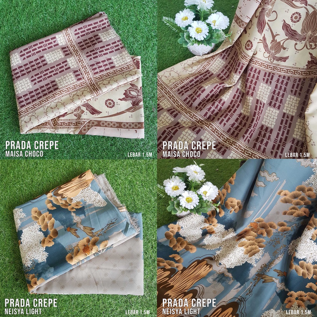 KAIN PRADA CREPE MOTIF (per 0,5m)