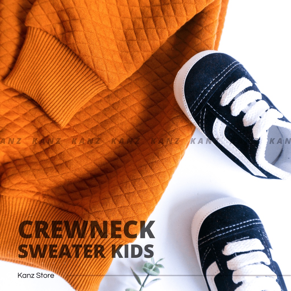 Crewneck Sweater | Sweater Bayi / Anak Usia 3 bulan - 8 tahun | Basic Polos Knitt pakaian anak unisex