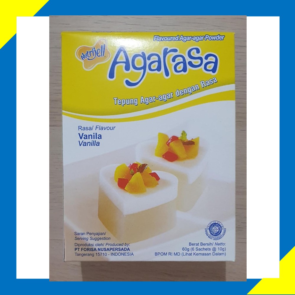 

Agar Rasa Vanilla Nutrijell 10 gram