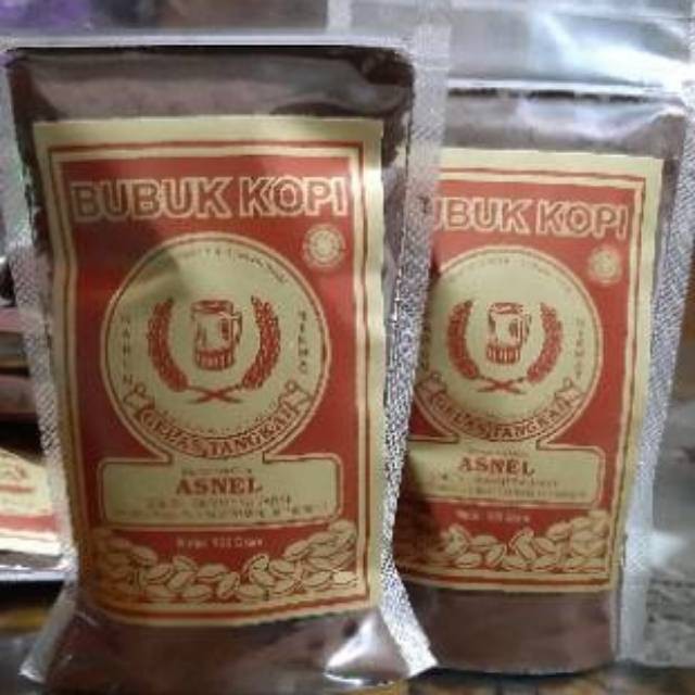 

Kopi Bubuk cap GELAS TANGKAI Asli Solok Sumatra Barat