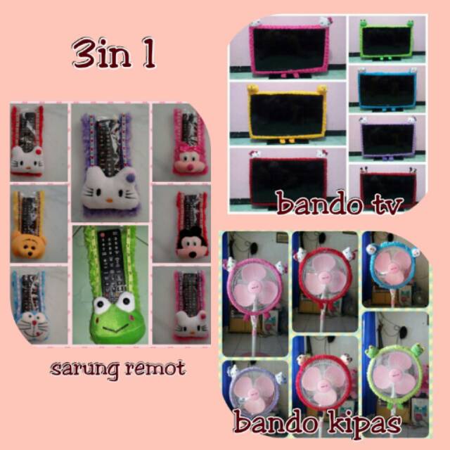 3in 1...bando tv,bando kipas,sarung remot