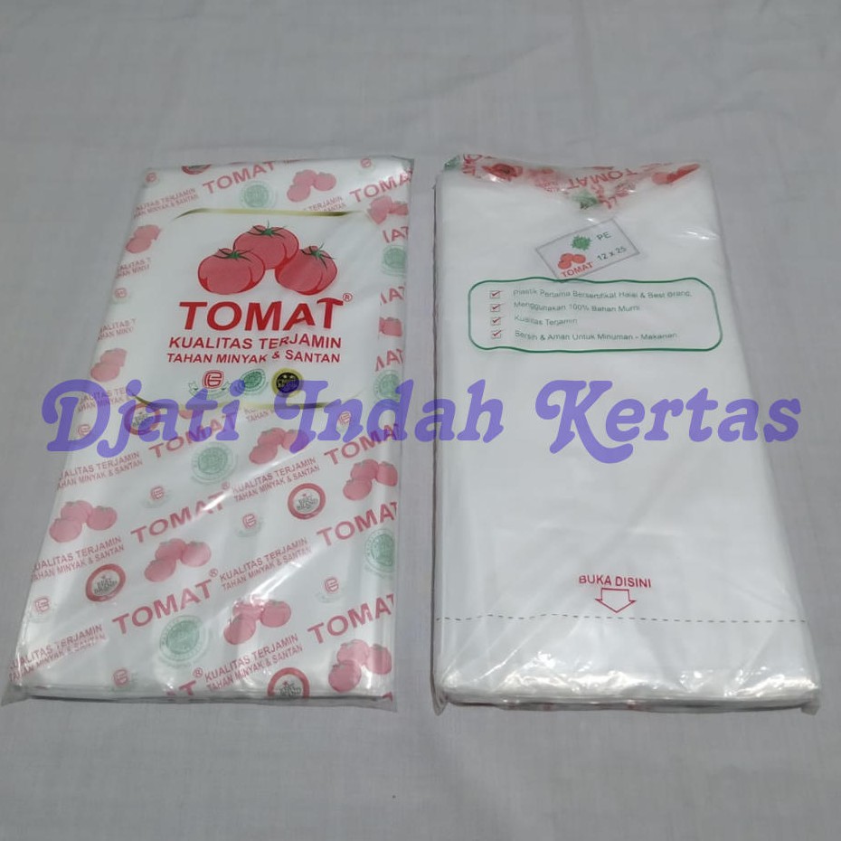 TERMURAH !!! ( PE - TOMAT Uk 12 x 25 ) PLASTIK SERBAGUNA / PLASTIK ES BATU