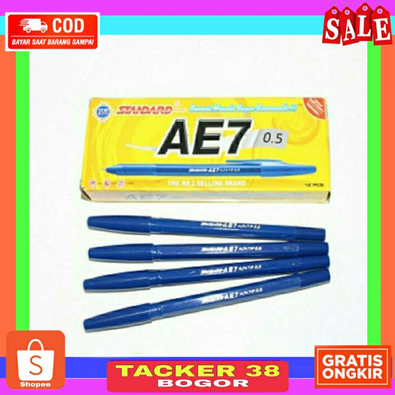 

PULPEN STANDARD AE7 / BALPEN PENA STANDARD WARNA BIRU ECERAN 2.000 AN