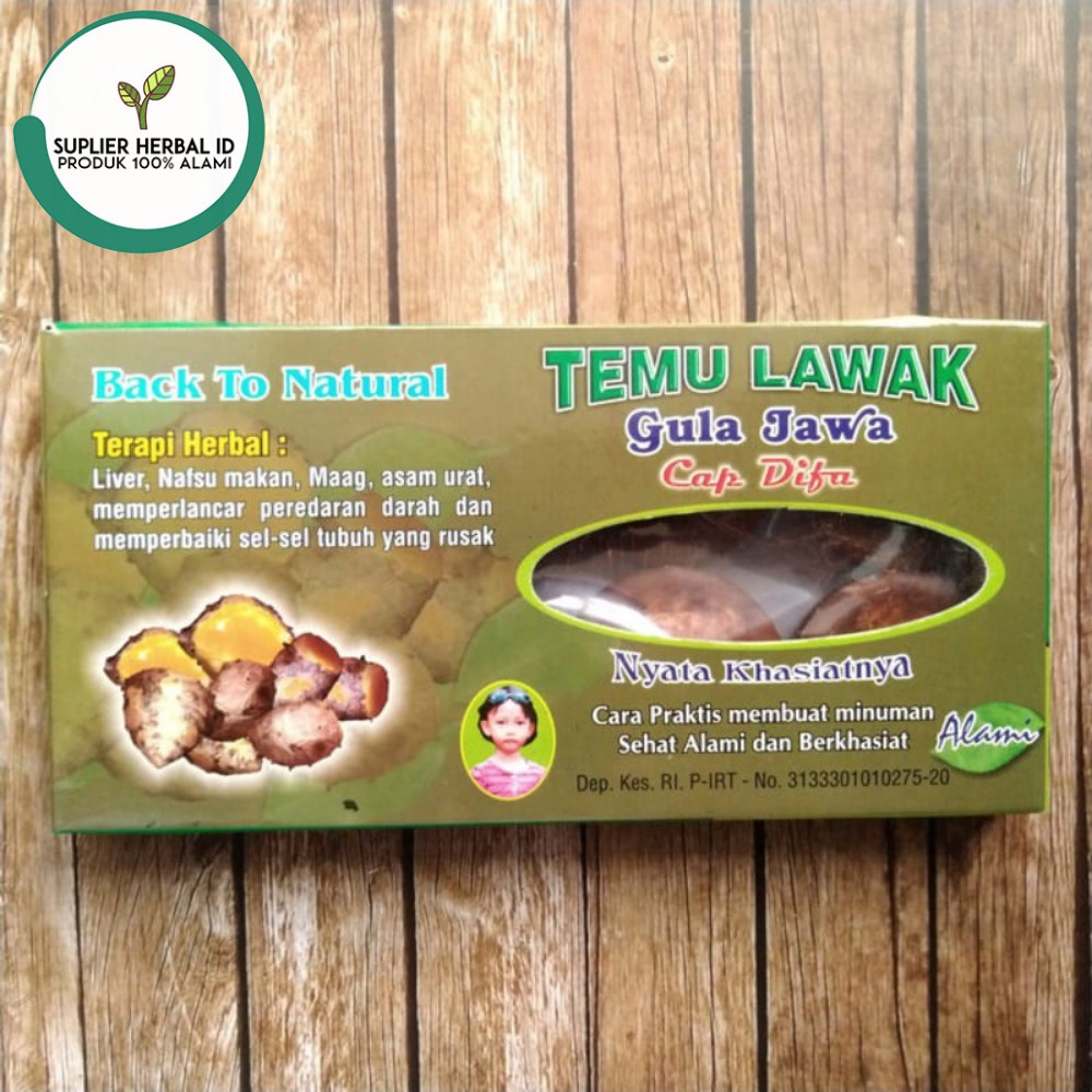 

Gula Merah Jawa Plus Temulawak Alami (Dari Nira Kelapa / Tebu)