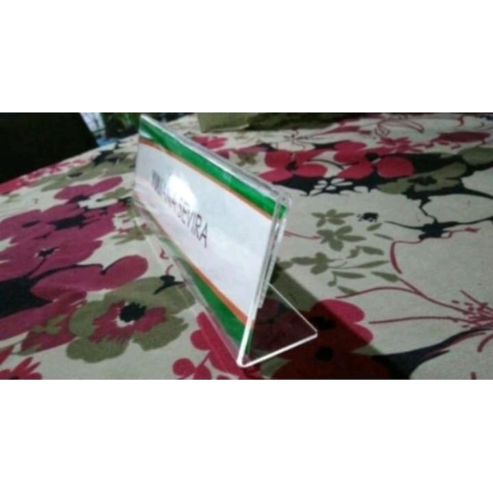 

Sign Holder Papan Nama Meja Akrilik
